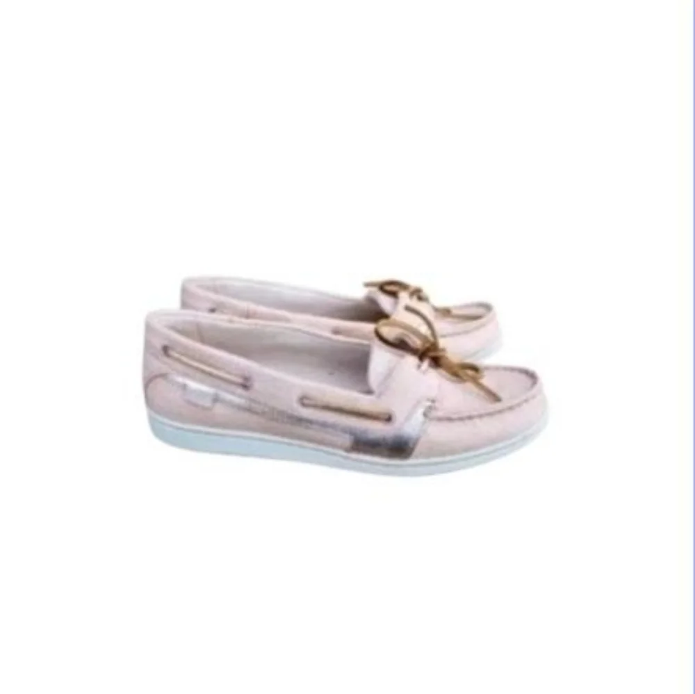 Sperry Topsider Starfish Rose Pink Boat Slip On Casual Sun Loafer Shoe Women 9.5 - Picture 4 of 12